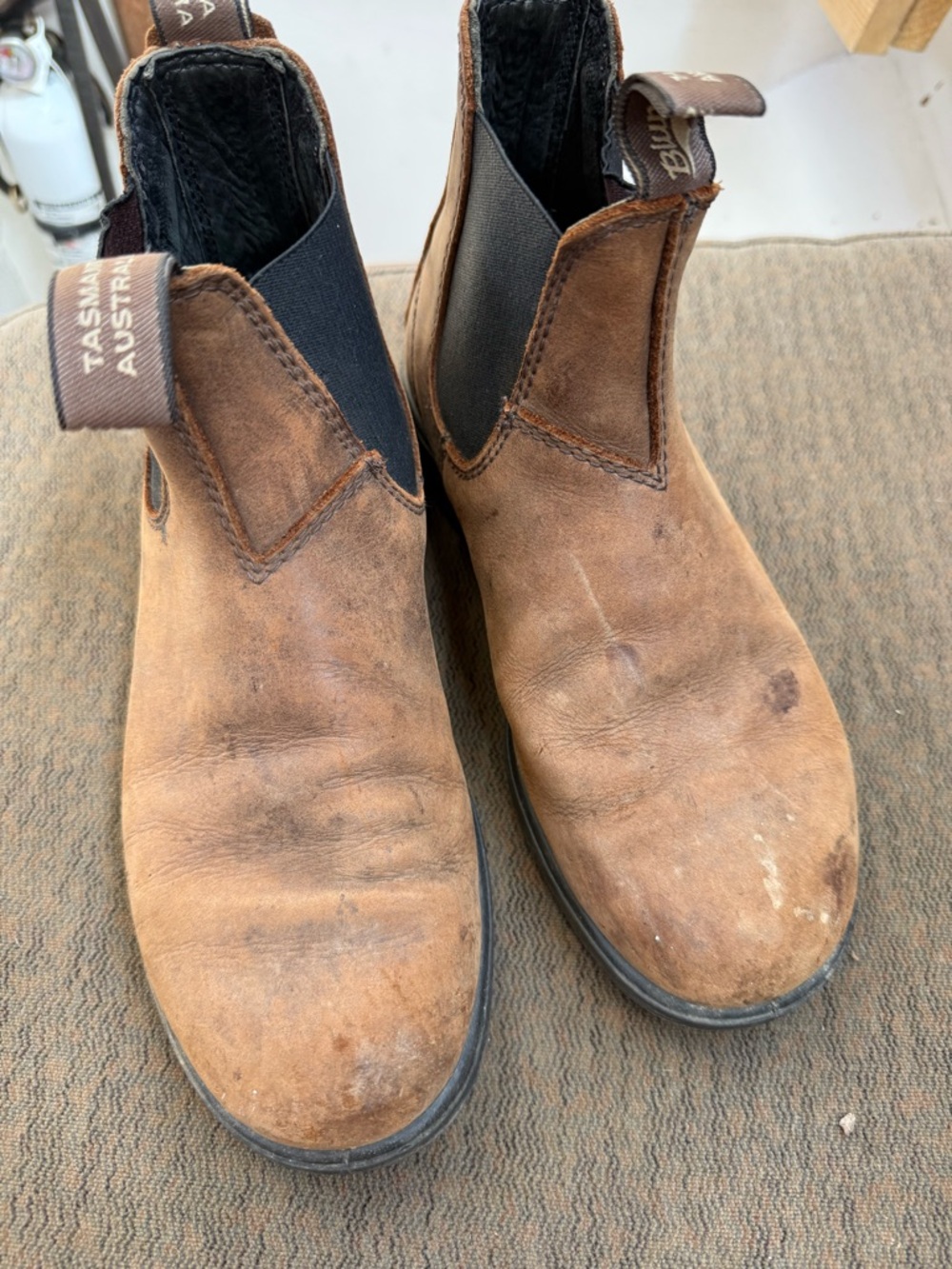 Blundstone Brown Leather Chelsea Ankle Boots
